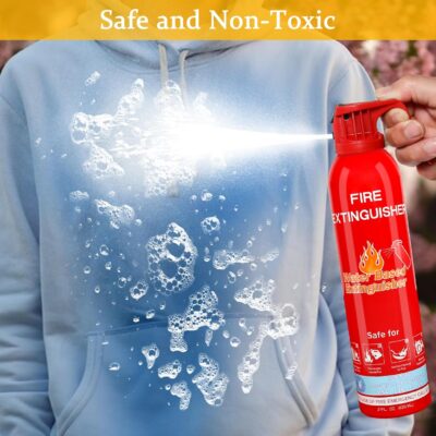 Fire Extinguisher for Home with Mount, 6 Pack Upgraded 8-in-1 Portable Fire Extinguishers For Vehicle Car Boat Marine Kitchen Emergency Supplies, Water-Based Extinguisher For A, B, C, K Fire Types - Image 7