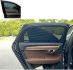 2Pack Mesh Car Side Window Sun Shade Cover,UV Protection Rear Side Window Shade, Stretchy Mosquito Net Curtains,Fit for Most of Cars（23.6"*27.5"）