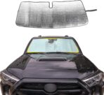 Front Windshield Sunshade - JeCar for 4runner Sunshade Car Sun Shade Heat Shield Custom-fit Sunshade Sun Visor Mat for 2017 2018 2019 2020 2021 2022 2023 2024 Toyota 4runner SUV