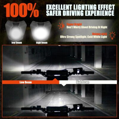 PowerMotor Dirt Bike Headlight,Motorcycle 4 LED Headlight Wick For Universal EXC 300 XC XCF XCW 150 250 350 450 Accessories Headlamp Moto Enduro Motocross - Image 4