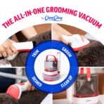 ChomChom Roller Dog Vacuum for Shedding Grooming – Dog Grooming Kit with Dog Brush Vacuum Attachment, Pet Hair Clipper with Guards, Large-Capacity Bin - Image 3