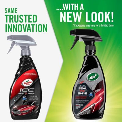 Turtle Wax ICE Seal N Shine, Car Wax Sealant, High Gloss Shine, Insane Water Beading and Durable Paint Protection, Carnauba Wax Infused, For Paint, Wheels, Glass, Plastics and More, 16oz (Pack of 1) - Image 3