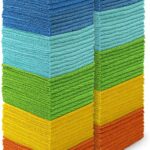 AIDEA Microfiber Cleaning Cloth 100PK, Soft Absorbent Rags, Microfiber Towels for Cars, Kitchen Towels, Dusting Cloth for Home, Window, Cleaning Supplies,12"×12"