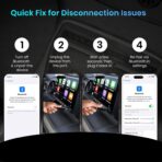 DR VAKU® AUTOELITE 2-in-1 Wireless Car Receiver, Converts Wired Auto Android & CarPlay to Wireless, Bluetooth Connectivity, Only for Cars with OEM Installed Wired Android Auto/CarPlay (Black) - Image 5