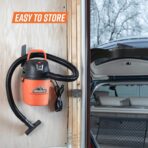Armor All® AA155 1.5-Gallon 2 Peak HP Portable Wet/Dry Vacuum, Orange - Image 7