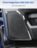 Interior Door Speaker Cover Trim Frame for Dodge Ram 1500 2010-2017 Car Interior Accessories, Chrome - Image 7