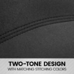 BDK Black Car Seat Covers Full Set - Universal Fit Matching Set Seat Covers for Trucks & Car Seat Protector for SUV - Front Seats, Rear Back Bench, & Headrest Seat Covers for Cars Interior Covers - Image 6