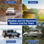 Higly Visible, Long-Lasting Vinyl Anti-Tailgating Bumper Stickers. Hilarious 2 Pack 3x9 in Funny Driving Decals. Strong Adhesive. Stick Joke Driver Labels on Cars, Trucks, Minivans and Other Vehicles - Image 4