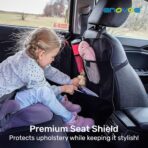 Enovoe Back Seat Cover for Kids Extra Large - 2 Pack with Multi Pocket Storage Organizer - Back Seats Protector for Upholstery from Dirt, Mud, Scratches - Waterproof Car Seat Protector for Kids - Image 7