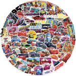 100Pcs Cool Disney Character Car Stickers for Water Bottles Skateboard Luggage Laptop Bumper Waterproof Vinyl Stickers Bulk for Boys Teens Adults (Car)