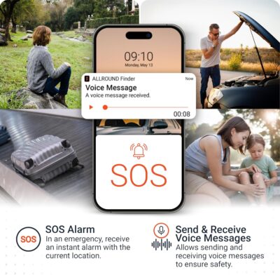 PAJ Allround Finder 4G - Real-Time GPS Tracking for Cars, Motorcycles, Kids & Seniors - SOS Button, Voice Messages & Up to 40-Day Battery for Safety & Security - Image 4