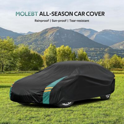 Car Cover Waterproof All Weather for Automobiles, Outdoor Full Exterior Covers for Sedans (Length: 186"-193") Rain Winter Sun Protection. Universal Fit for Toyota Camry, Honda Accord, etc. - Image 7