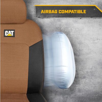 Cat® MeshFlex Automotive Seat Covers for Cars Trucks and SUVs (Set of 2) – Beige Car Seat Covers for Front Seats, Truck Seat Protectors with Comfortable Mesh Back, Auto Interior Covers - Image 7