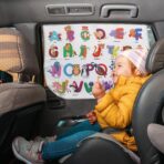 Car Window Shades for Side Windows Baby and Kids,Car Back Window Sun Shade Covers,Strong Magnetic Sunshades Curtains for Truck,27.5" x 19.5" (Animal Alphabet) - Image 5