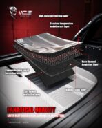 MZS Windshield Sun Shade Compatible with Grand Cherokee/L 2022-2026, Foldable Car Front Window Sunshade with Storage Pouch, Sun Visor Shield Accessories for Interior Protector - Image 2