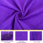 Nuenen Microfiber Cleaning Cloths for Cars 16 x 16 Inch Ultra Absorbent Car Towels Drying Reusable Cleaning Supplies House Kitchen Window Microfiber Towel(Purple,60 Pcs) - Image 3