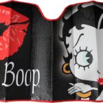 Plasticolor 003716R01 Betty Boop Timeless Black Accordion Style Car Truck SUV Front Windshield Sunshade