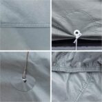 Season Guard SUV Cover Dirtproof, Waterproof, Breathable, Snow Dustproof, Indoor and Limited Outdoor Car Covers Fits S.U.Vs up to 206", Gray - Image 3