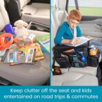 High Road CarHop Backseat Organizer for Kids and Passenger Seat Organizer for Adults - Car Seat Cooler with Cup Holders and Convertible Tray Lid - Image 7