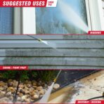 A-iPower Follow Me Electric Pressure Washer 2800 Max PSI 1.7 GPM Anti-Tipping Design with 5 Nozzles, Soap Dispense for Fences, Driveways, Patios, Cars, Home Cleaning, E2800-FM - Image 5