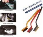 10pcs Auto Car Detailing Brush Set,Car Interior Cleaning Kit,Including 5pcs Car Detailing Brushes, 3pcs Wire Brush and 2pcs Different Soft Bristle dusting Brush for car Interior. - Image 3