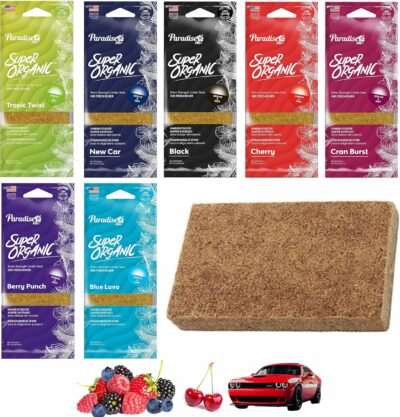 7 Pc Paradise Super Organic Air Freshener Block Stone Fragrance Assorted Scents - Image 2