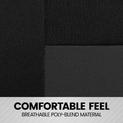 BDK PolyPro 2-Pack Front Car Seat Covers Set in Charcoal/Black - Front Seat Covers for Cars Trucks Vans SUVs Sedans, Easy to Install Front Car Seat Cover Protection, Universal Fit Car Accessories - Image 6