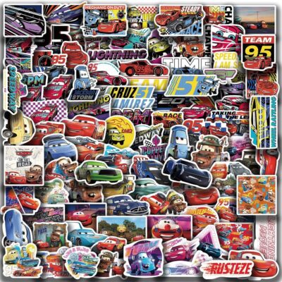 100Pcs Cool Disney Character Car Stickers for Water Bottles Skateboard Luggage Laptop Bumper Waterproof Vinyl Stickers Bulk for Boys Teens Adults (Car) - Image 7