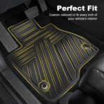 Floor Mats Fit for Honda Civic 2022-2025 2026 Sedan Hatchback Si (Include Sport,Not for Hybrid), with&w/o USB Port | for Acura Integra 2023-2026, All Weather Car Floor Liners, Black - Image 4