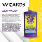 Wizards Turbo Cut Buffing Compound for Car Scratch Repair - 32 fl oz - Removes 1200-1500 Scratches - Rubbing Compound for Cars & Boats - Paint Restorer for Vehicles - Image 3