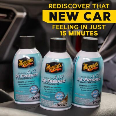Meguiar's Whole Car Air Re-Fresher,Odor Fighting Mist, Fights Off Strong Vehicle Odors,Air Freshener, New Car Scent - Three 2 Oz Spray Bottles - Image 5