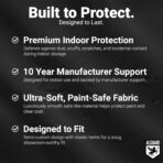 Car Covers Scratch Resistant Indoor Truck Cover with Warranty Compatible with Chevrolet 1947-1955 Advance Design Regular Cab- Black Satin Ultra Soft Material Cover Accessories - Image 5