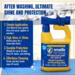 Professional Ceramic Sealer – Ultimate Protection & Just Waxed Deep Shine – Spray-On Hydrophobic Ceramic Coating for Cars, Boats, & RVs – 32 oz Hose-End Sprayer - Image 4