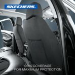 Skechers Seat Covers, Premium Breathable Polyester Seat Covers, Car Seat Covers Front Seats Airbag Compatible, Automotive Comfort for Most Cars, Vans, Trucks, SUVs (Two Front, Black) - Image 5