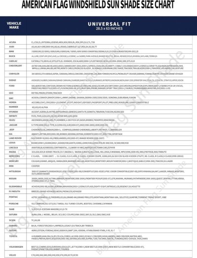 Big Ant Car Sun Shade, Windshield Sun Shade American Flag Sunshades Keep Vehicle Cool Best UV Ray Visor Protector Prevent Your Car from Sun Heat & Glare(Size: 63"X 28.5") - Image 3