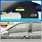 Large Car Windshield Cover for Ice and Snow - Automotive Windshield Snow Covers with Side Window & Rearview Mirror Protector, Winter Magnetic Car Anti-Snow Cover, Universal for Most Cars,Sedan,SUV - Image 4
