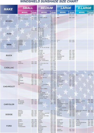 Autopect Windshield Sun Shade - American Flag Design, High-Resolution Sun Visor for Car, Truck, SUV with Mirror Cut-Out for Interior Sun Protection, Foldable Car Sun Shade (Original, Medium) - Image 7