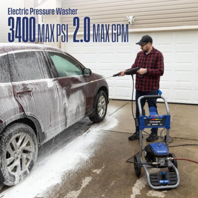 Westinghouse WPX3400e Electric Pressure Washer, 3400 Max PSI and 2.0 Max GPM, Brushless Motor, Onboard Soap Tank, Spray Gun and Wand, 5 Nozzle Set, for Cars/Fences/Driveways/Homes/Patios/Furniture - Image 2