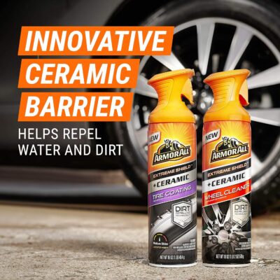 Armor All Wheel and Tire Cleaner, Extreme Shield + Ceramic Wheel Cleaner and Tire Shine Spray Combo Pack - Image 3