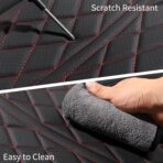 Car Seat Cover Custom Fit for Ford F150 2009-2026 Faux Leather Seat Cover Set Compatible with Regular Cab Super Cab Super Crew Pickup Truck Cushions (Black Redline, Front Seat) - Image 6