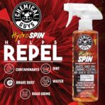Chemical Guys HydroSpin Wheel & Rim Ceramic Coating and Quick Detailer Spray - 16 oz Spray Protects Wheels, Rims & Brake Parts with Hydrophobic Ceramic Shine - Safe for Cars, Trucks, SUVs, Motorcycles - Image 2