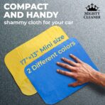 Premium 2pk Mini +1 Free Shammy Cloth for Car Drying - 17”x13” - Super Absorbent Chamois Towel for Car - Scratch-Free, Reusable & Soft Cleaning Towel - Image 5