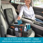 High Road CarHop Backseat Organizer for Kids and Passenger Seat Organizer for Adults - Car Seat Cooler with Cup Holders and Convertible Tray Lid - Image 3