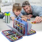 KISLANE 96 Toy Cars Storage Case Compatible with Matchbox Cars, Matchbox Cars Organizer Storage for Mini Toys, Toy Cars, Matchbox Cars, Small Dolls(Bag Only) (Blue) - Image 5