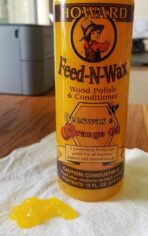 Howard Products Beeswax Wood Polish & Conditioner, Feed-N-Wax, Beeswax Furniture Polish For Wood, 16 Oz, Orange - Image 2