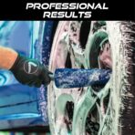 VIKING Wheel Brush or Rim Brush for Car, Metal Free, Blue, 2.5 Inch x 14.3 Inch - Image 2