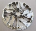 New Wheel Cover Hubcap Replacement Fits 2019-2020 Nissan Altima; 16 Inch; 5 Split Spoke; Silver Color/Black; Plastic; Spring Steel Clip (1-Piece) - Image 3