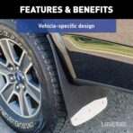 Luverne 251451 Rear 12-Inch x 23-Inch Textured Rubber Mud Guards, Select Chevrolet Silverado, GMC Sierra 2500, 3500 HD, 2 Flaps - Image 6