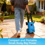 Electric Pressure Washer Power Washer Electric Powered Power Wash Power Washers with Adjustable Nozzle, Pressure Cleaning Machine with Foam Cannon for Cars, Fences, Driveways, Patios, Home Cleaning - Image 6