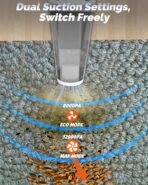 BRL Handheld Vacuum Cordless, Brushless Car Vacuum Cleaner with 12000PA Powerful Suction, 2 Suction Modes Mini Hand Vacuum, Dry & Wet, Portable Vacuum for Car Pet Hair, Home, Office, Keyboards - Image 2